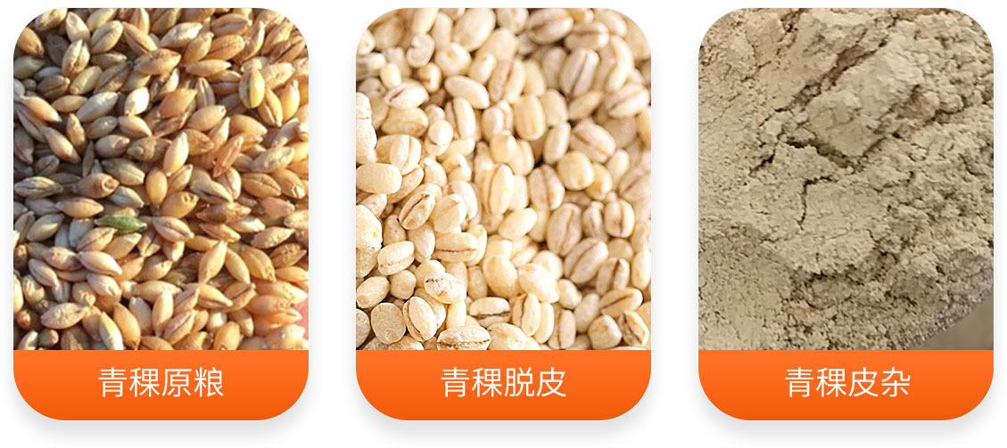 青稞制米制粉加工成套設備產(chǎn)成品圖