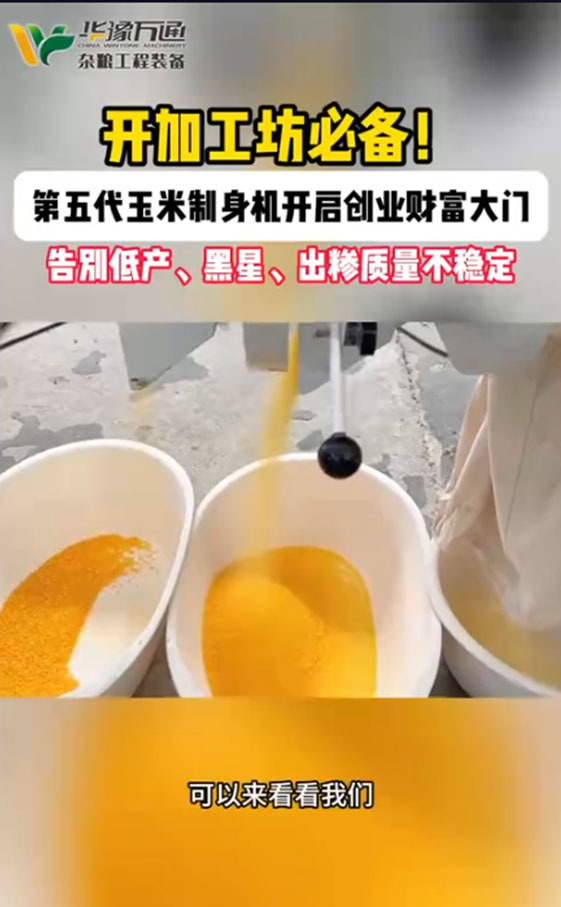 華豫萬通玉米制糝制粉一體機(jī)