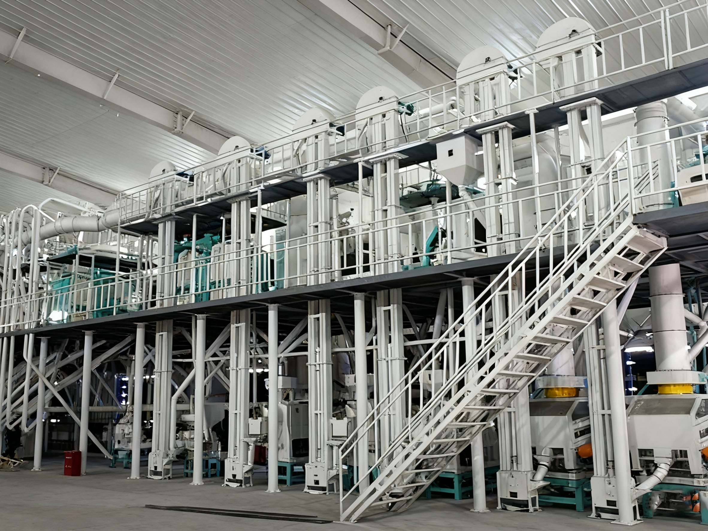 200噸級(jí)玉米加工成套設(shè)備山東淄博客戶加工現(xiàn)場(chǎng)