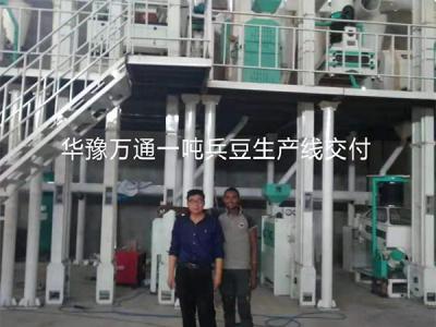 埃塞俄比亞1噸兵豆脫皮破瓣生產(chǎn)線