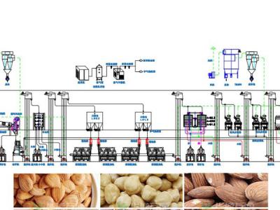 杏核/榛子/巴旦木脫殼成套設(shè)備